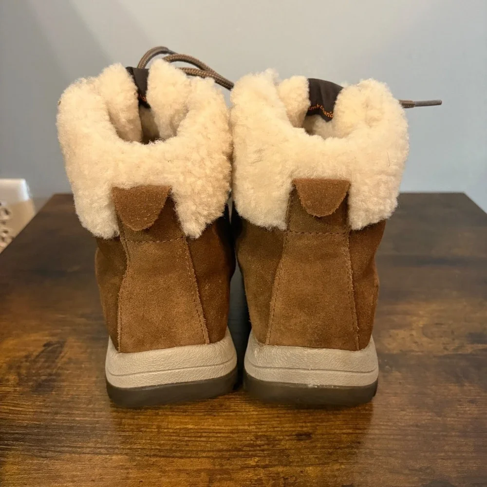 Timberland Brown Suede Canard Resort Shearling Lined  Hiking Boot‎ (Women 6.5)